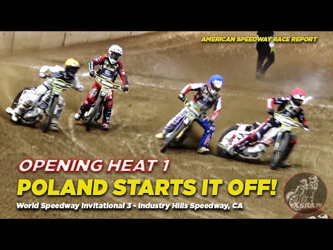 Poland Starts it OFF at the World Speedway Invitational 3 from California! - dirt track racing video image