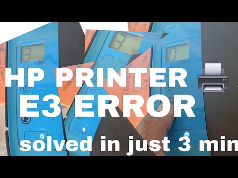 Hp ink tank 319 419 519 light blinking problem E3 problem solve kaise kre 