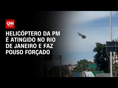 Helicóptero da PM é atingido no Rio de Janeiro e faz pouso forçado | CNN 360º