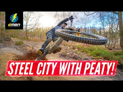 Riding The Steel City DH Track With Steve Peat!