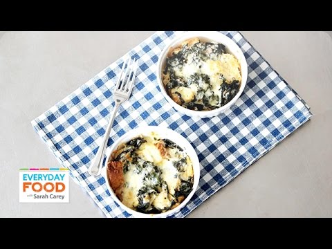 Quick-Bake Spinach and Cheddar Strata - Everyday Food with Sarah Carey - UCl0kP-Cfe-GGic7Ilnk-u_Q