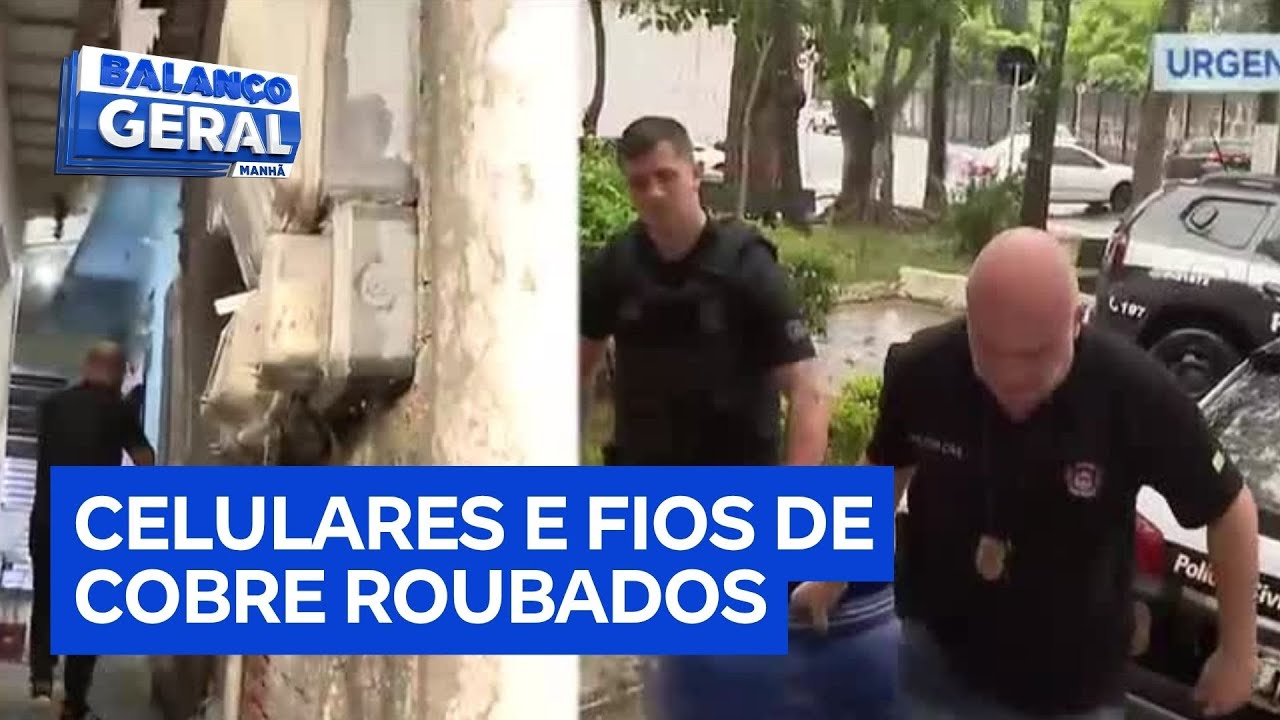 Operação combate receptação de celulares e fios de cobre roubados em São Paulo  TV Online Operação combate receptação de celulares e fios de cobre roubados em São Paulo