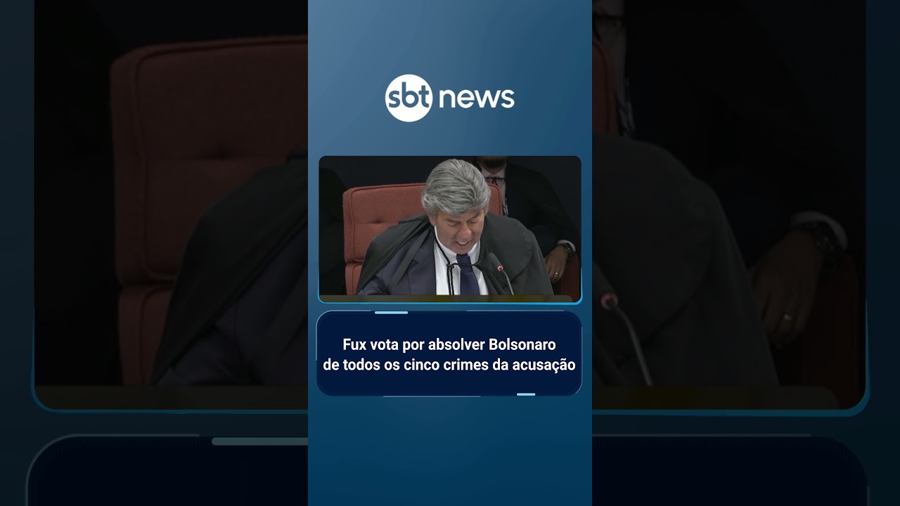 Fux vota por absolver Bolsonaro de todos os cinco crimes da acusação