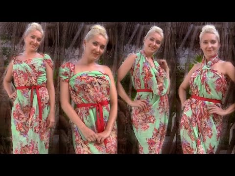 How to tie scarf dresses - 8 different ways to tie a beach pareo in summer - UCeRF3k69cJnxB87lwk9KbrA