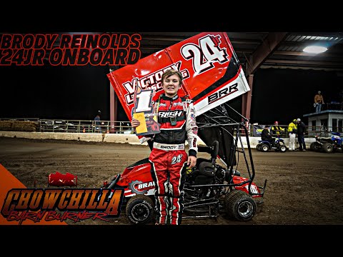 24JR Brody Reinolds Onboard | 250 Outlaw Kart at Chowchilla Barn Burner | Jan 26, 2024 - dirt track racing video image