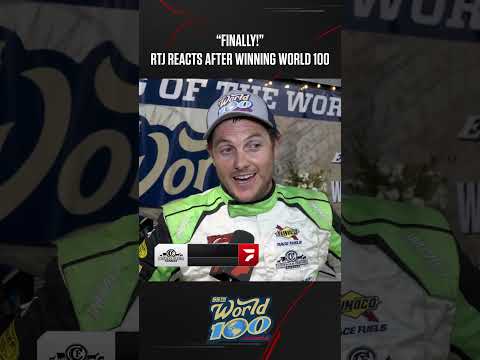 🌎 &quot;It means the world, obviously!&quot; Ricky Thornton Jr. is a #World 100 champion at Eldora. - dirt track racing video image