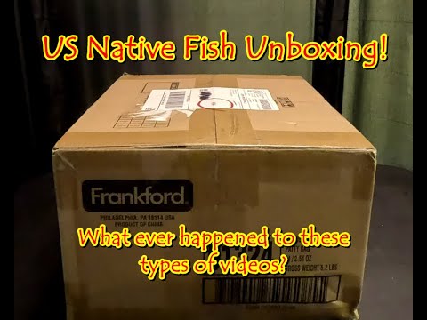 US Native Fish Unboxing! I bought some US natives from a new source, new to me anyway.  None of the species are new to me, bu