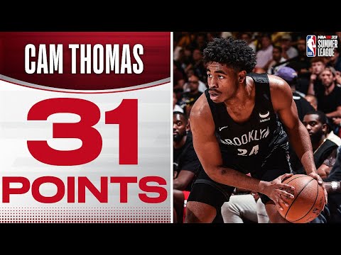 Cam Thomas Puts Up 31 PTS In Nets 1st Game of The #NBA2k23SummerLeague