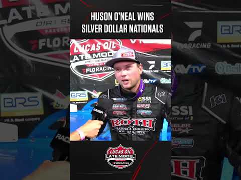 🏆 Hudson O'Neal adds another #lucasdirt crown jewel to his resume at the Silver Dollar Nationals. 🏁 - dirt track racing video image