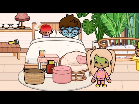 Roblox Toca Boca | My Sick Daughter And Her Brother With voice | Toca Boca Life World