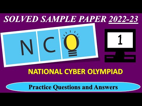 CLASS 1 | NCO 2022-23 | Class - 1 | National Cyber Olympiad Exam | Solved Sample Paper | Preparation