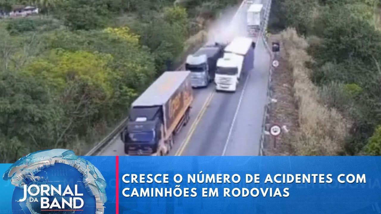 Cresce o número de acidentes com caminhões em rodovias