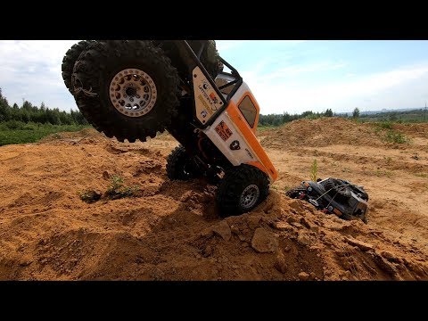 ТАЩИМ FJ Cruiser ИЗ ПЕСКА ... 3 SCALE CARS AND SAND - UCX2-frpuBe3e99K7lDQxT7Q