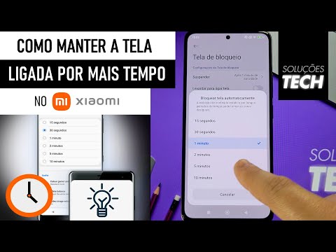 Como Manter a TELA LIGADA por mais TEMPO no Xiaomi