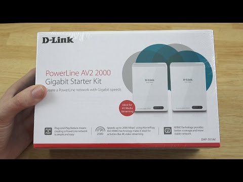D-Link PowerLine AV2 2000 Gigabit Network Extender Kit DHP-701AV Unboxing! - UC7YzoWkkb6woYwCnbWLn3ZA