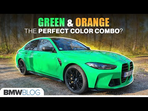 REVIEW - 2022 BMW M3 Signal Green with orange interior