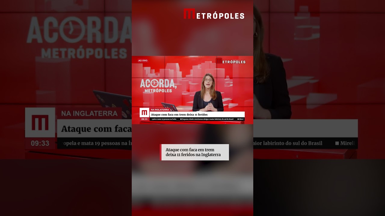 Ataque com faca em trem deixa 11 feridos na Inglaterra