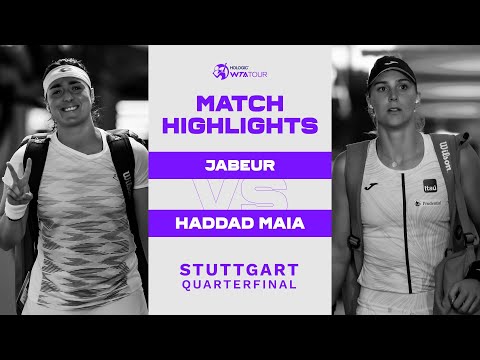 Ons Jabeur vs. Beatriz Haddad Maia | 2023 Stuttgart Quarterfinal | WTA Match Highlights