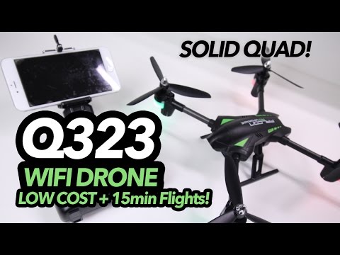 WLToys Q323, WIFI FPV Drone - 15MIN BATT - LOW COST - FLYS GREAT! - UCwojJxGQ0SNeVV09mKlnonA