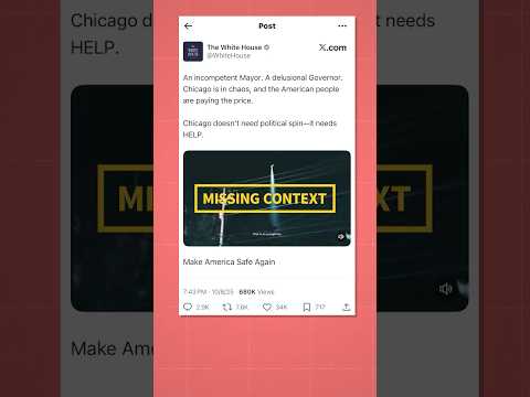 White House's Chicago 'chaos' post video uses footage from other cities