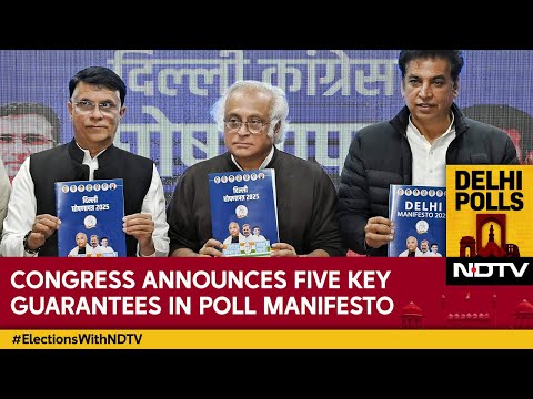 Congress Manifesto | Congress Announces Five Key Guarantees For Delhi Voters In Election Manifesto