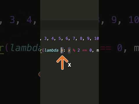 How to use the Lambda and Filter functions in python