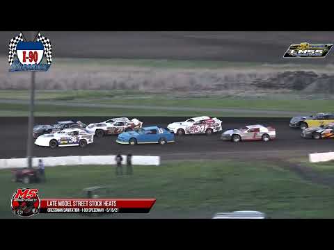 Hobby Stock &amp; LMSS Heats | I-90 Speedway | 5-15-2021 - dirt track racing video image