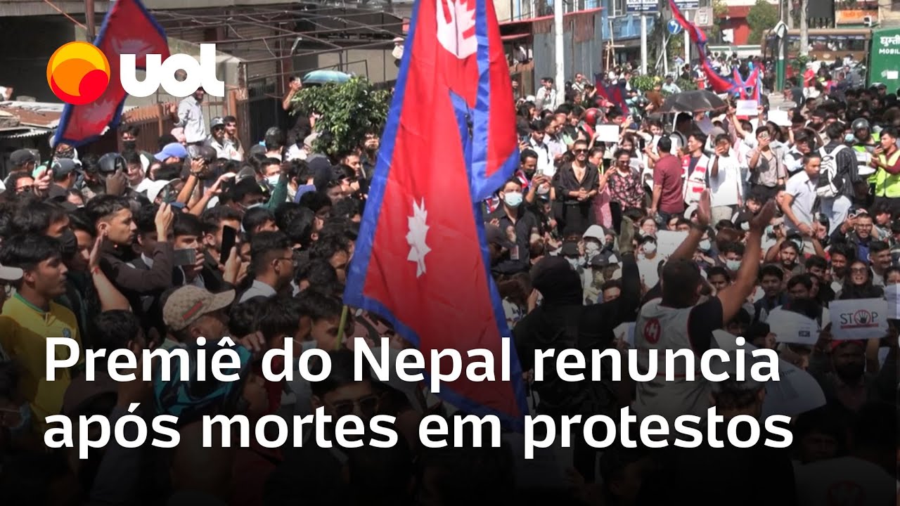 Primeiro-ministro do Nepal renuncia após protestos contra bloqueio de redes sociais e corrupção