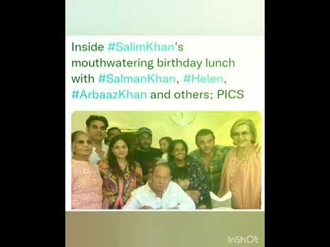 s Inside #SalimKhan's mouthwatering birthday lunch with #SalmanKhan, #Helen, #ArbaazKhan