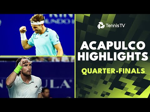 Ruud Battles Shelton; Tsitsipas, Rune & De Minaur Feature | Acapulco 2024 Quarter-Finals Highlights