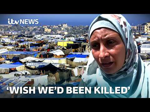 'We are exhausted': Families in Gaza face impossible choice as evacuation order issued | ITV News