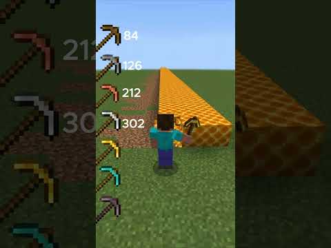 all pickaxes vs honeycomb block #minecraft #shorts