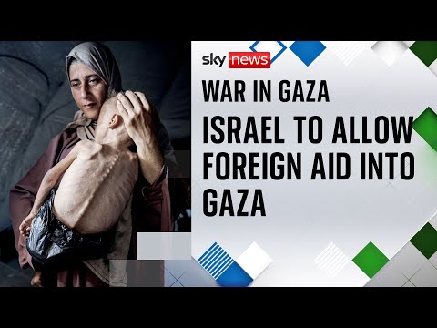 Israel will allow foreign aid to be parachuted into Gaza