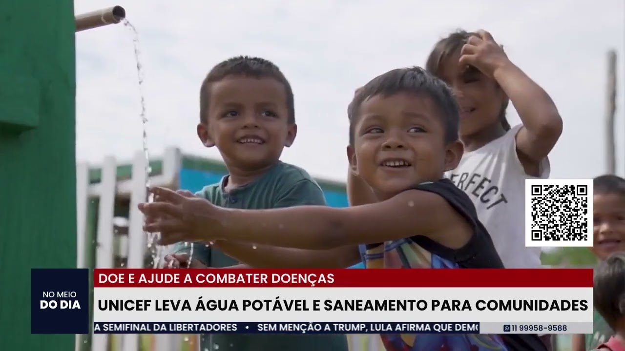 Unicef leva água potável e saneamento para comunidades | BandNewsTV