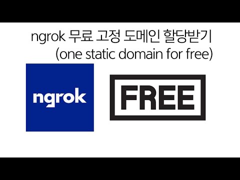 ngrok 무료 고정 도메인 할당받기(one static domain for free)