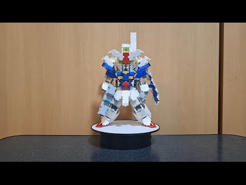 【LaQ】ぺたぞうブロック王国０７９　LaQでガンダムＧＰ０１フルバーニアンをつくりました