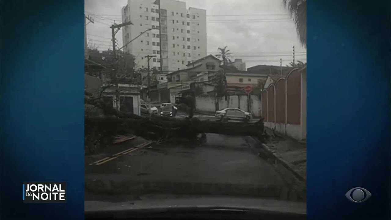 Vendaval causa destruição em São Paulo