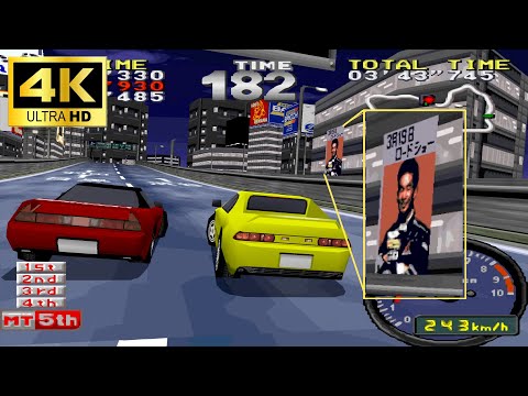 PS1【DK 首都高バトル】を4Kで蘇らせてみた!! ドリキンとレースしたら0.001秒差!? 最後まで結果が分からない!!  ストーリーモード(4) #8