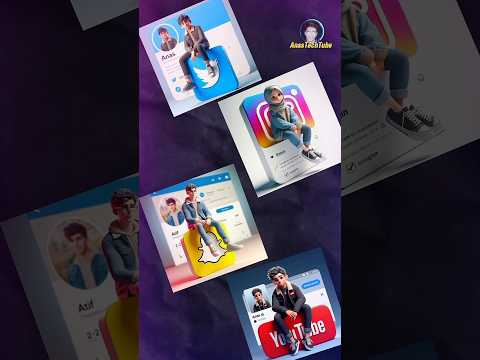 How to create AI Social media profile images Ai portraits Trend 2024 #shorts #bing