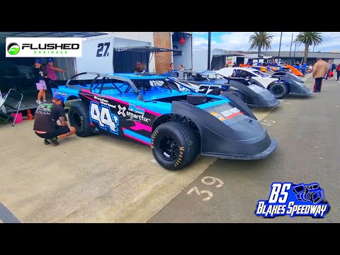 Robertson Prestige Speedway 2025 North Island Supersaloon Championship Pitwalk - 4th January 2025 - dirt track racing video image