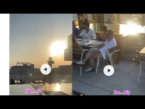 CAN YAMAN AT DINNER WITH HIS FRIENDS AND LOVER...#canyaman