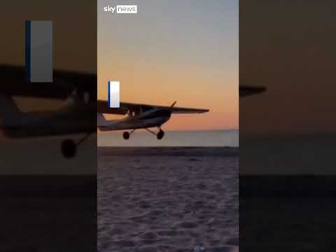 Plane makes emergency landing on NY beach