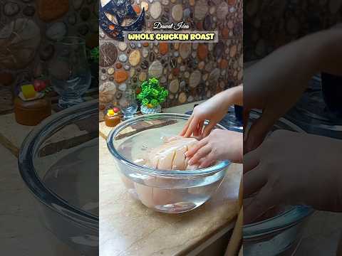 whole Chicken Roast Recipe #ytshorts #recipe #food #viralvideo #cooking #roast #chickenroast #shorts