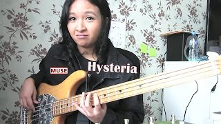 "Hysteria" - MUSE (Bass Cover by Nissa Hamzah)