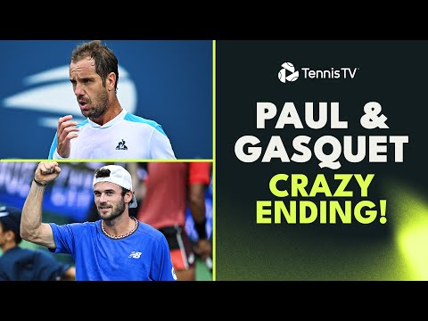 Match Point Saves & Crazy Crowd! 🤯 Gasquet & Paul CRAZY ENDING! | Paris 2023