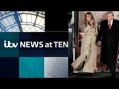 Watch ITV News at Ten LIVE - as Trump touches down in UK for state visit