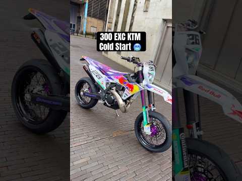 KTM 300 EXC Redbull FACTORY Cold Start 🥶 #moto