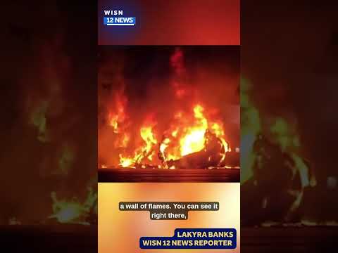 Video shows incredible flames along I-94 in Racine County