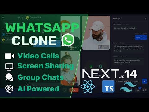 Build and Deploy a Full Stack WhatsApp Clone | Video Calls, Screen Sharing | React.js, TypeScript