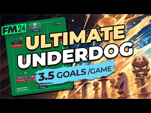 This INSANE Underdog Tactic Scores 3.5+ Goals A Game | FM24 Best Tactics